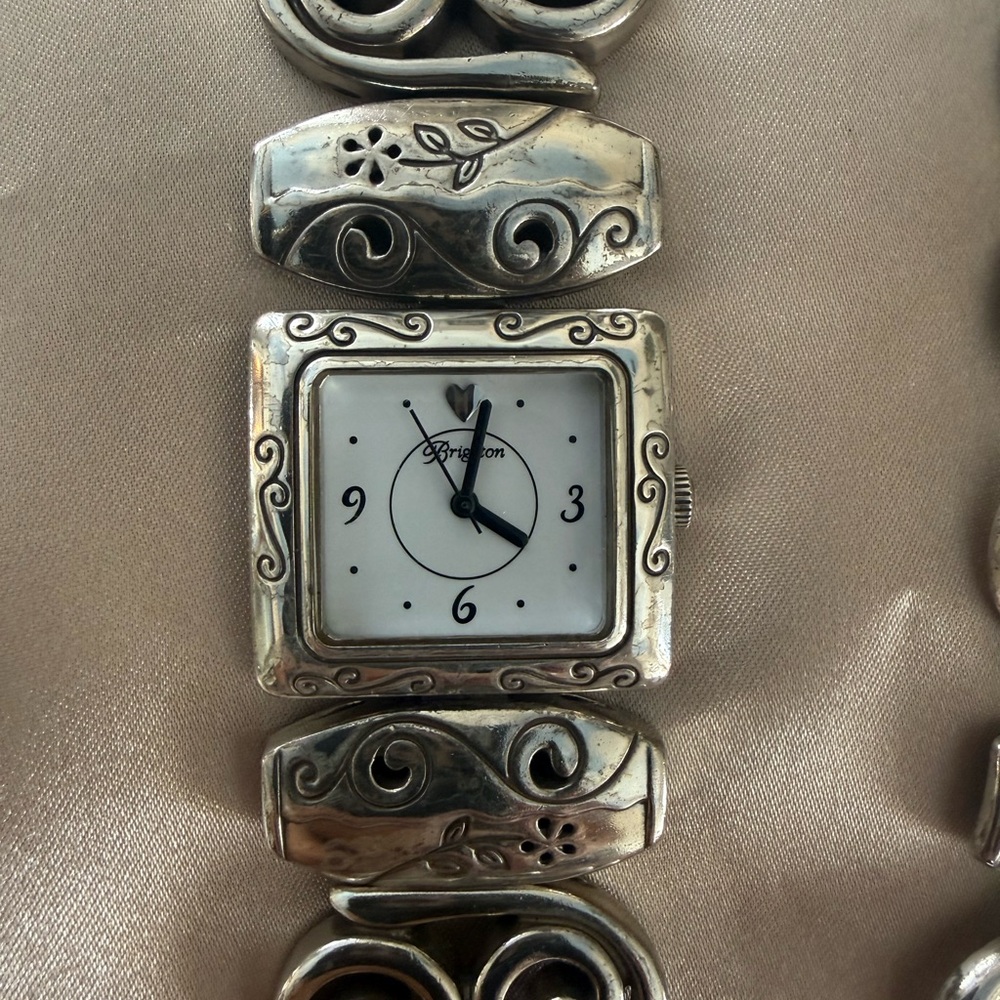 Brighton Silver Scrollwork Bracelet/ Watch - Picture 4 of 8